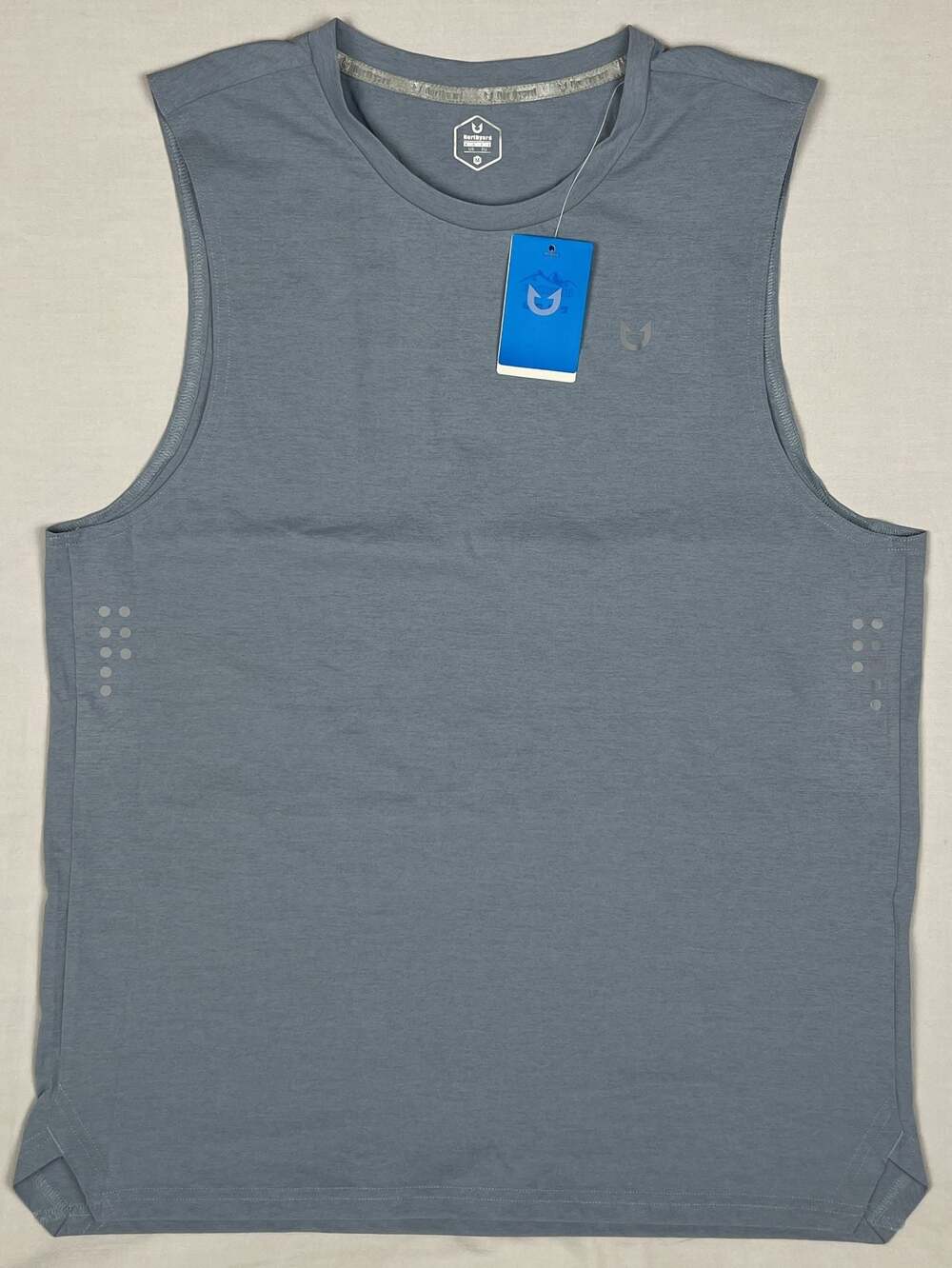 Northyard Men's Athletic Workout Tank Top Running Gym Sleeveless Shirt Blue